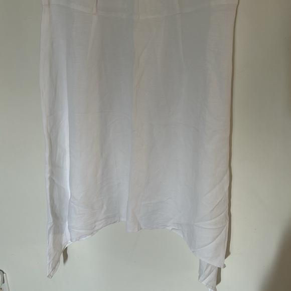 NWT Ashley Stewart Sharkbite Linen Dress - Picture 3 of 8